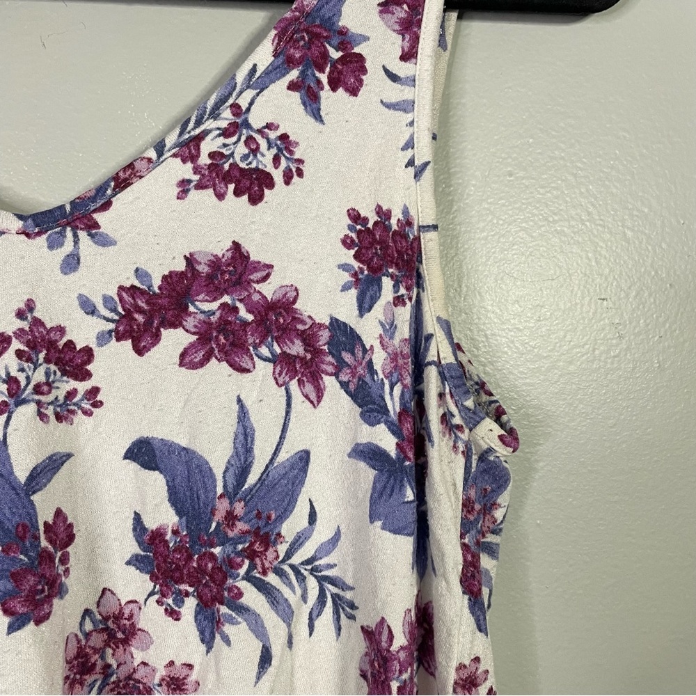 American Eagle Outfitters Soft & Sexy Crepe Floral Flowy Sleeveless Blouse Small - Picture 4 of 7